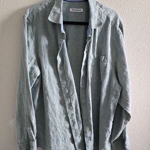 Tommy Bahama Light Blue Linen Shirt